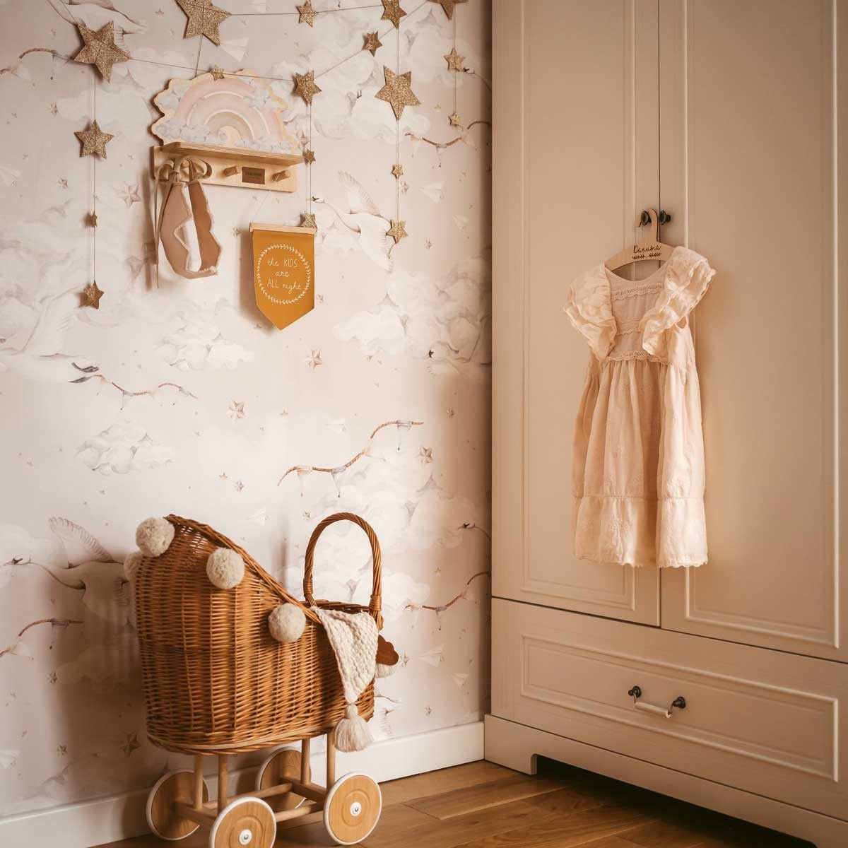 Pink Rainbow Mini Wall Shelf