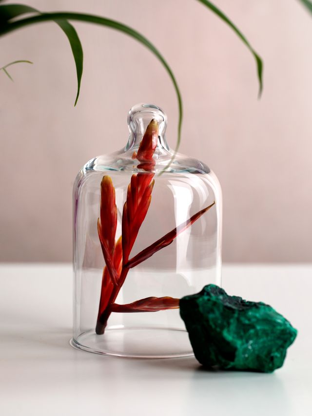 Miniature Vintage Glass Cloche Domes