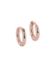 Classic Mini Hoop Earrings Rose Gold and Silver