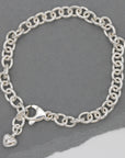 Mini Lifetime Silver Heart Charm Bracelet
