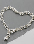 Mini Lifetime Silver Heart Charm Bracelet