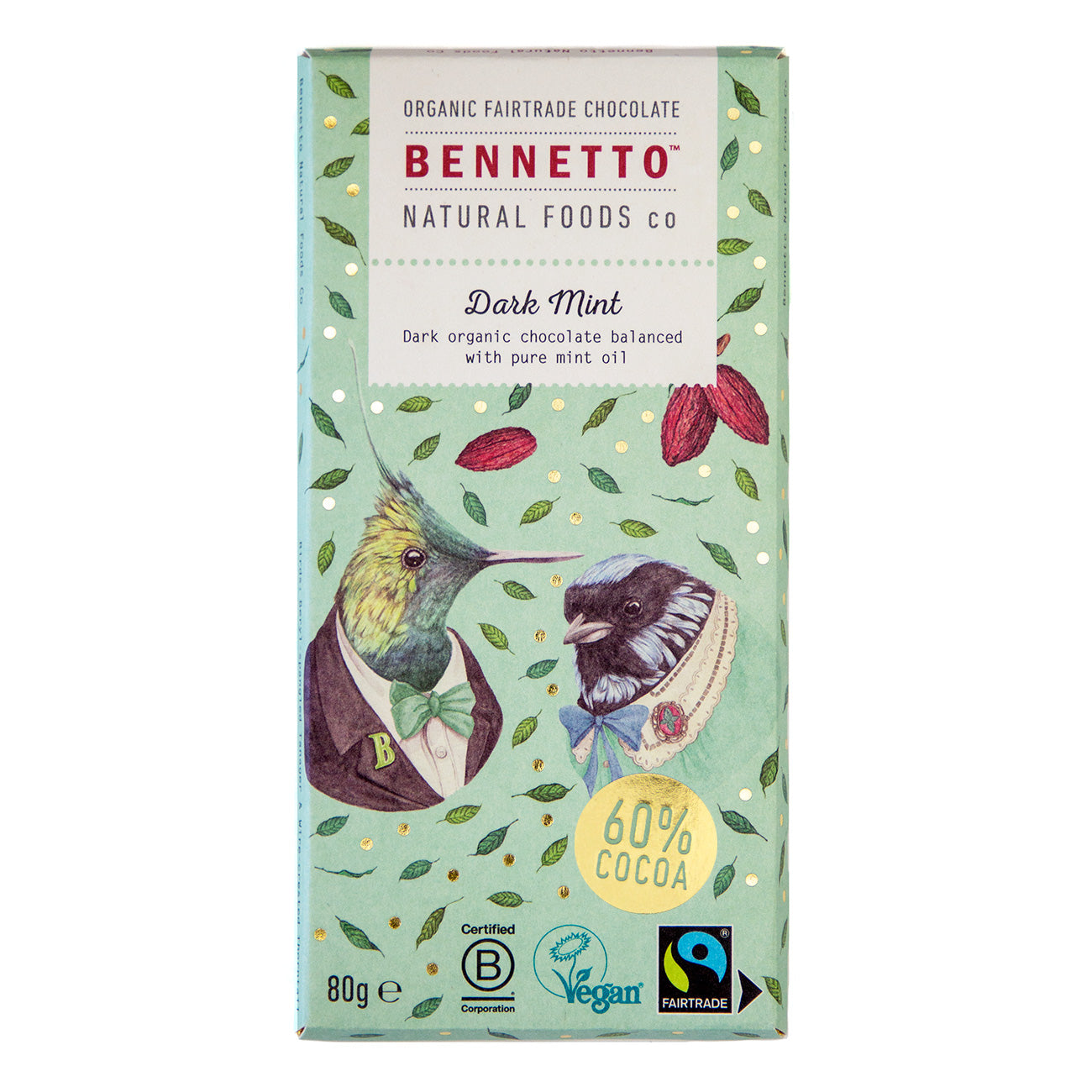 Dark Mint Organic Chocolate 60 Percent Cocoa