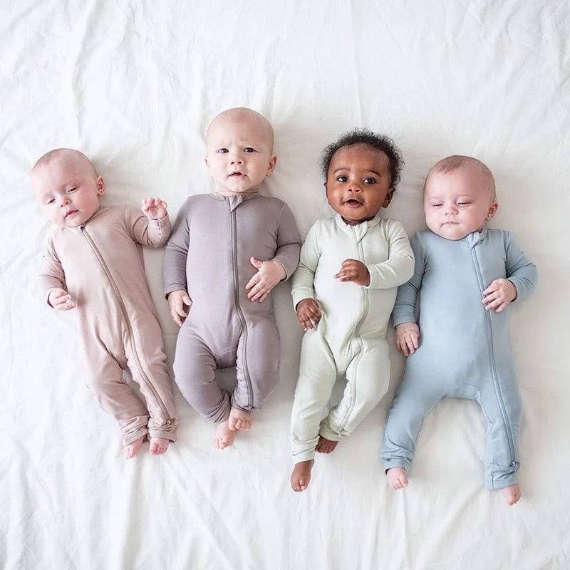 Premium Mint Super Soft 2-Way Zip Sleepsuit for Baby, 6-9 Months, Cozy and Breathable Sleepwear by Flossie & George at brixbailey.com