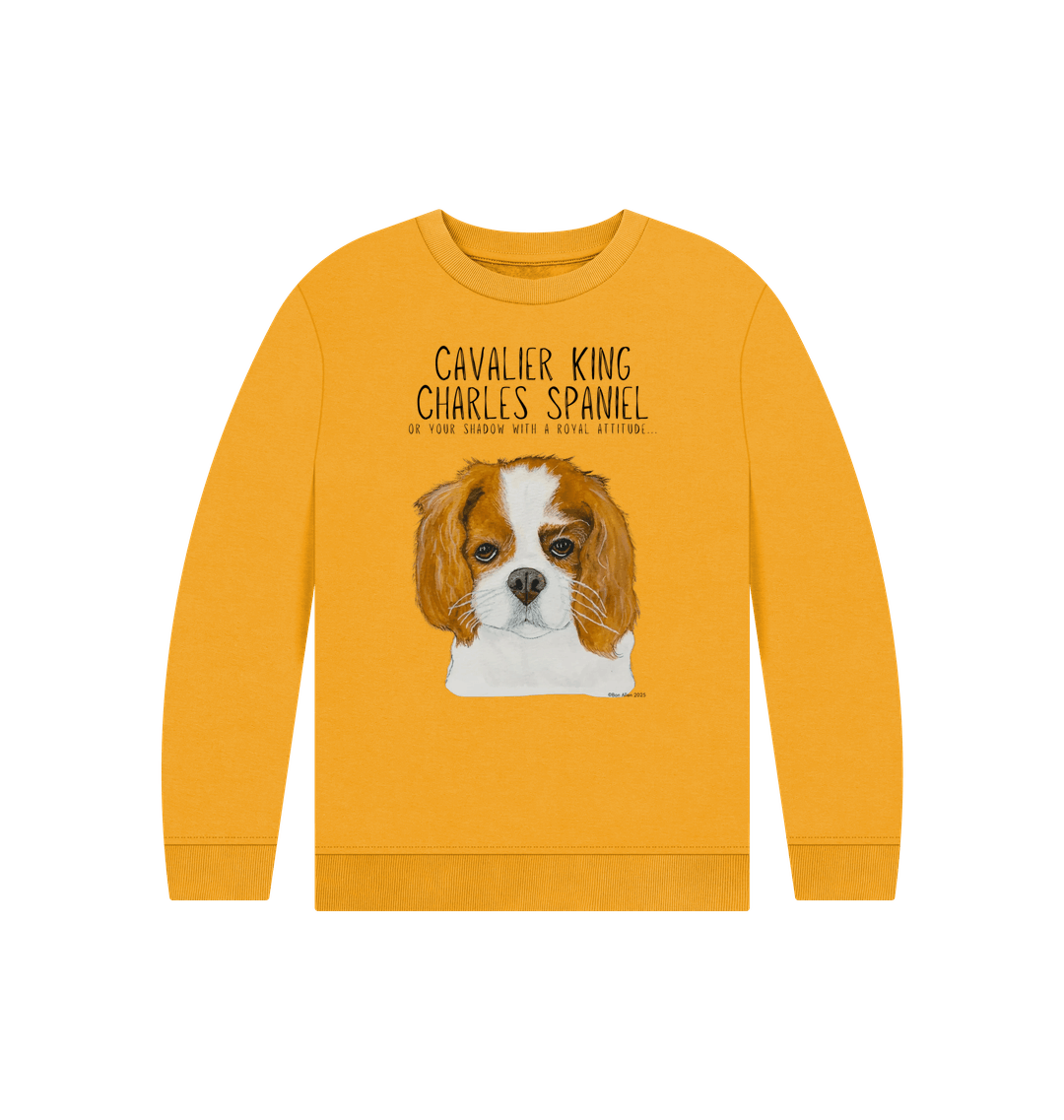 Royal Shadows &amp; Snack Time: Eco Kids Sweatshirt with Cavalier Charm