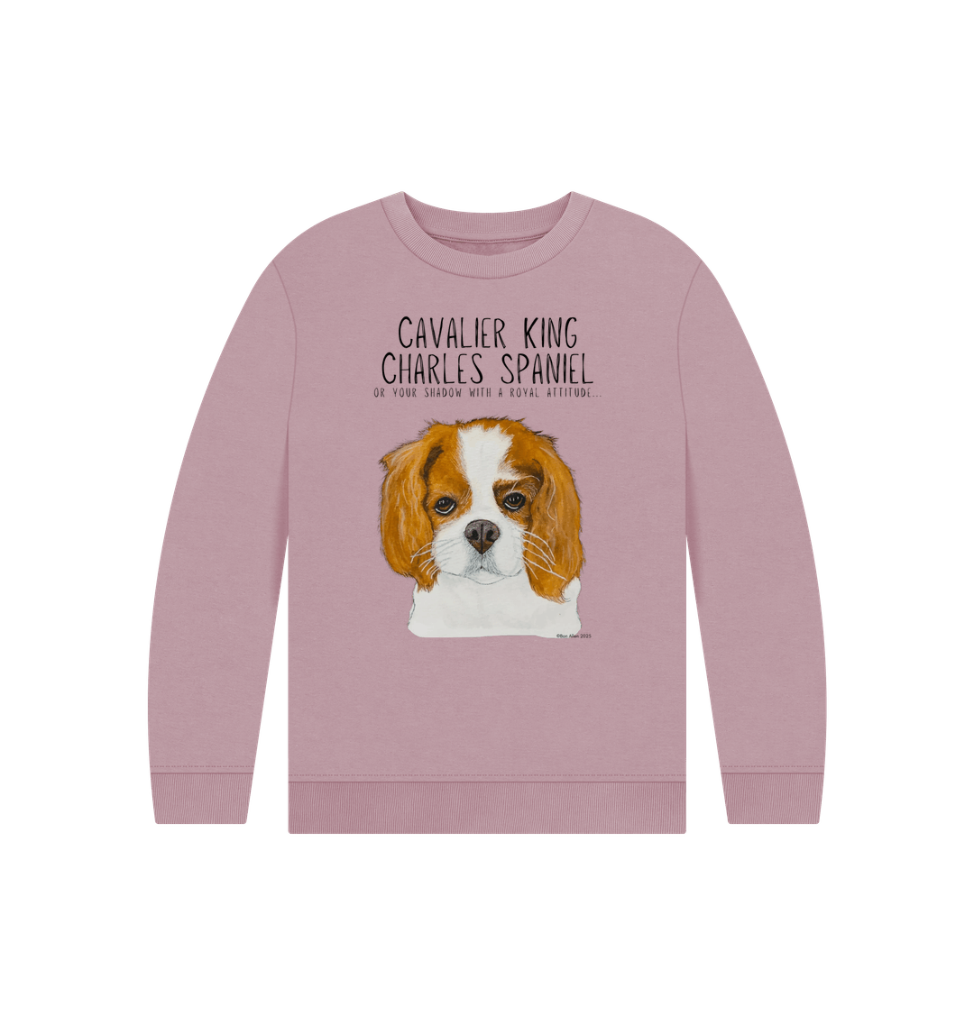 Royal Shadows &amp; Snack Time: Eco Kids Sweatshirt with Cavalier Charm