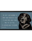 Starving Since Breakfast Pet Bowl Mat – Featuring the Black Labrador