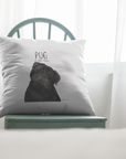 Snuggle Up with Pug Vibes – Adorable Pug Cushion Cover!
