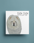 Send Some Floofy Love: Cream Chow Chow 'Aloof Floof' Greeting Card