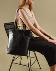 Effortless Leather Tote Bag – Classic, Functional & Weather-Ready by Craftory at brixbailey.com