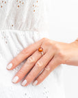 ESSENTIALS Link Chain Amber Bracelet
