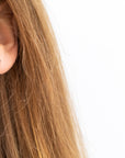 ESSENTIALS Mini Green Amber Stud Earrings