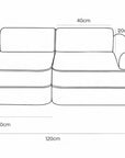 Modular Play Sofa for Children - Blue