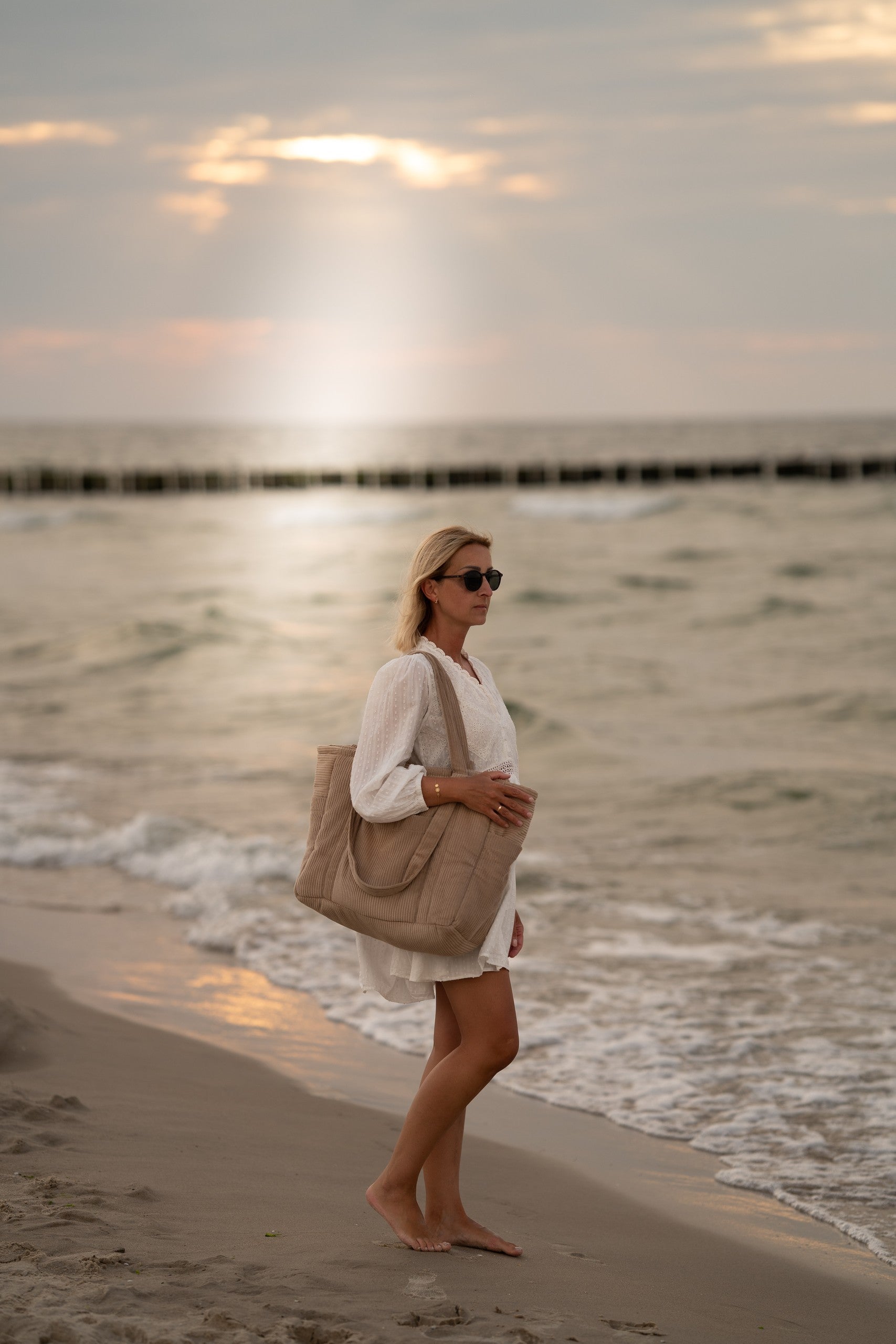 Latte Weekender Bag for Stylish Escapes
