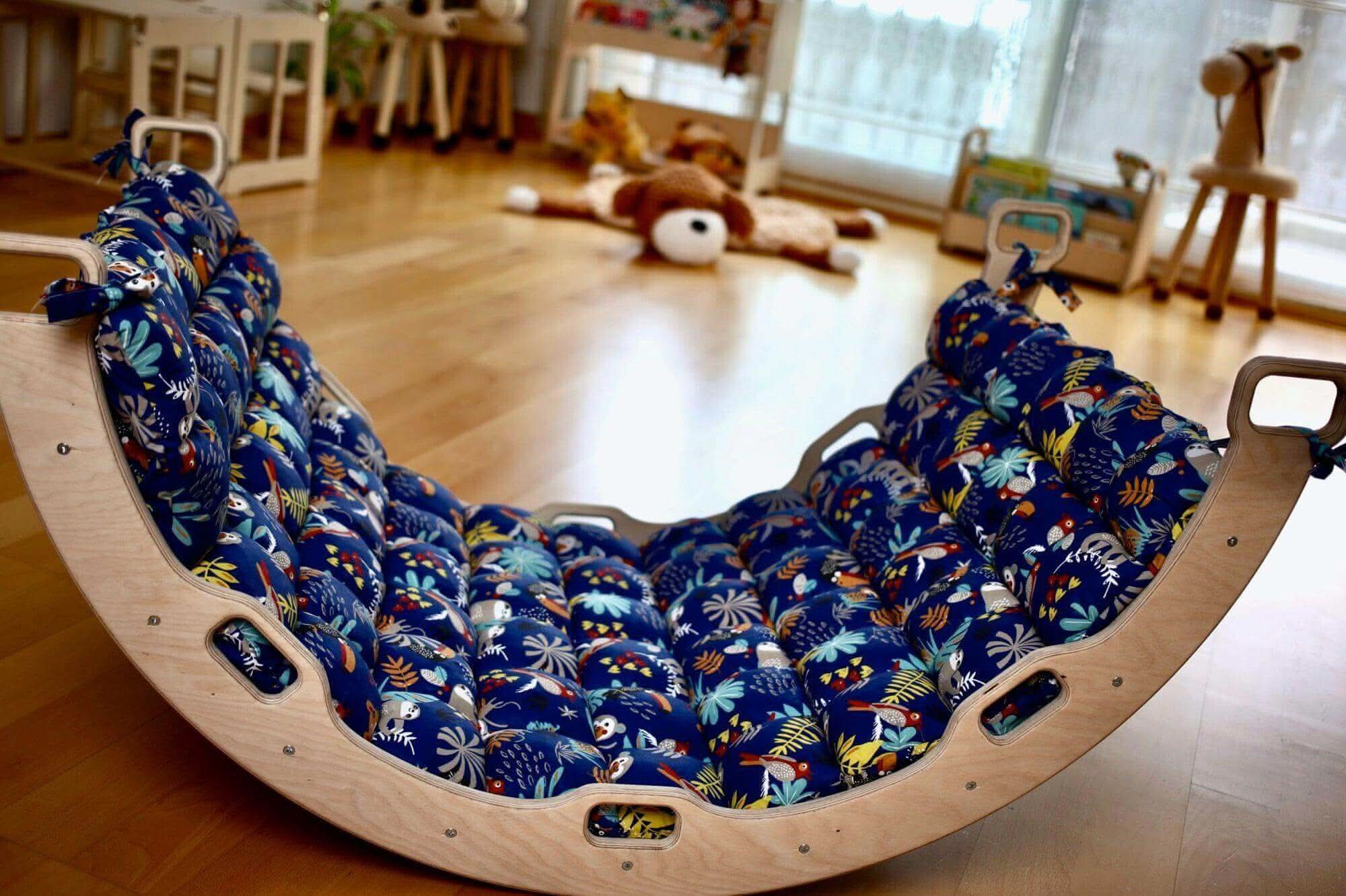 Montessori Arch Rocker with Ramp and Pillow-1