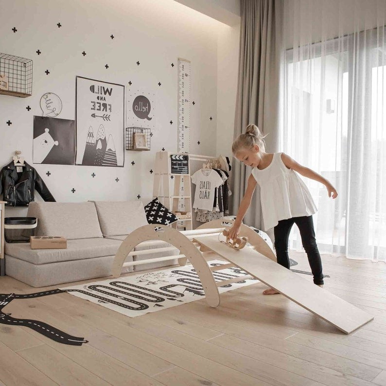 Indoor Climbing Arch and Ramp for Toddlers