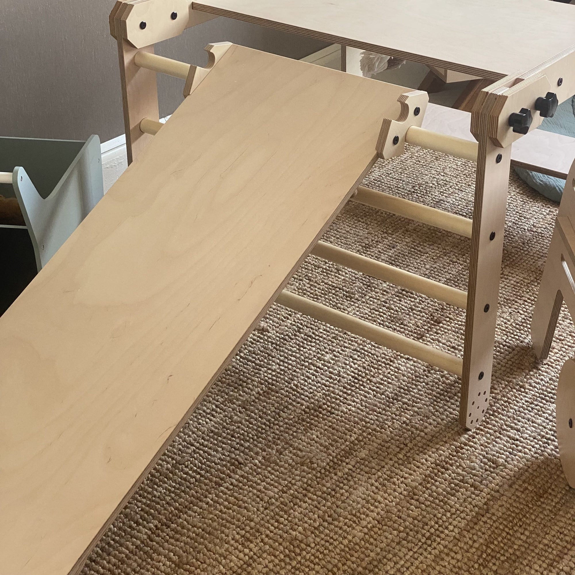 Montessori Climbing Set and Multiuse Table with Drawing Board