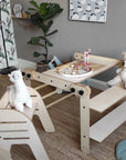 Montessori Climbing Set and Multiuse Table with Drawing Board