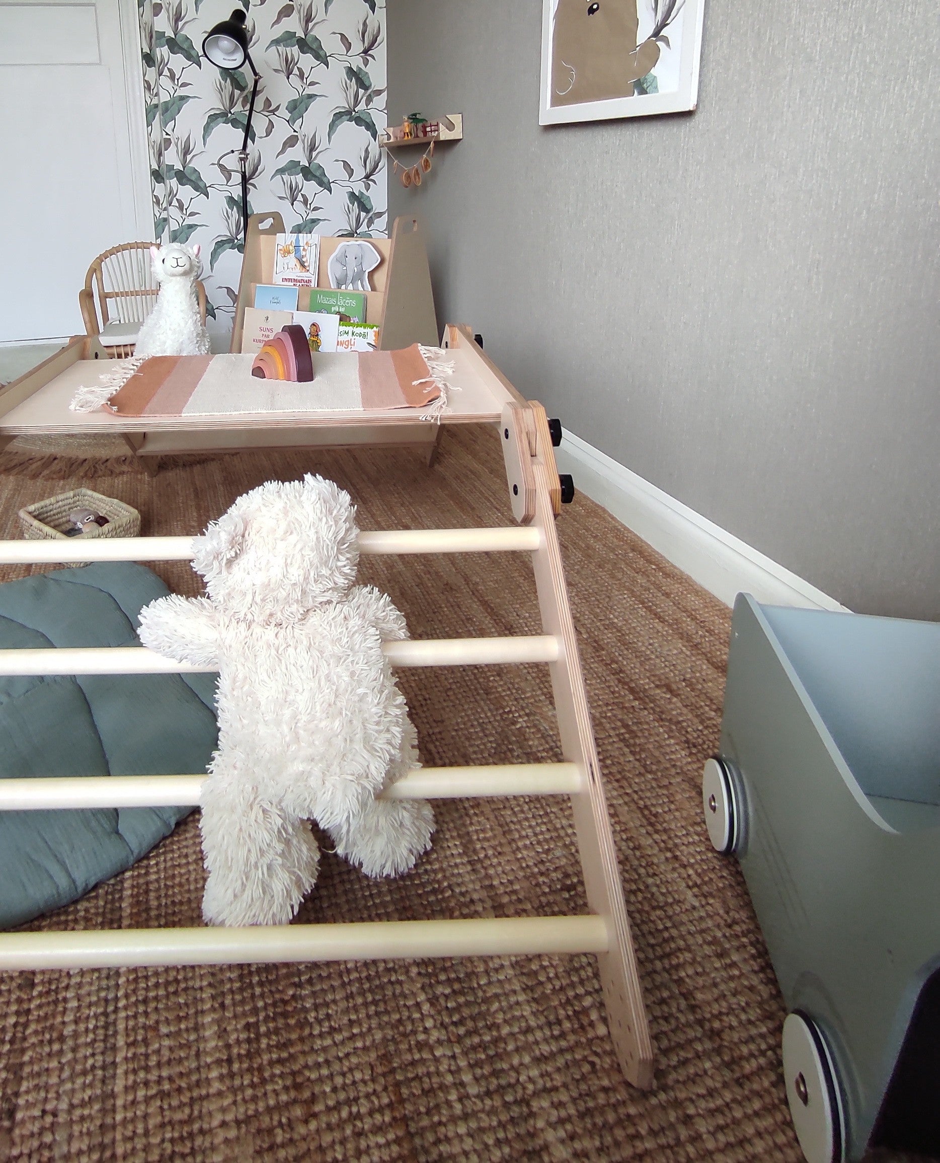 Montessori Climbing Set and Multiuse Table with Drawing Board