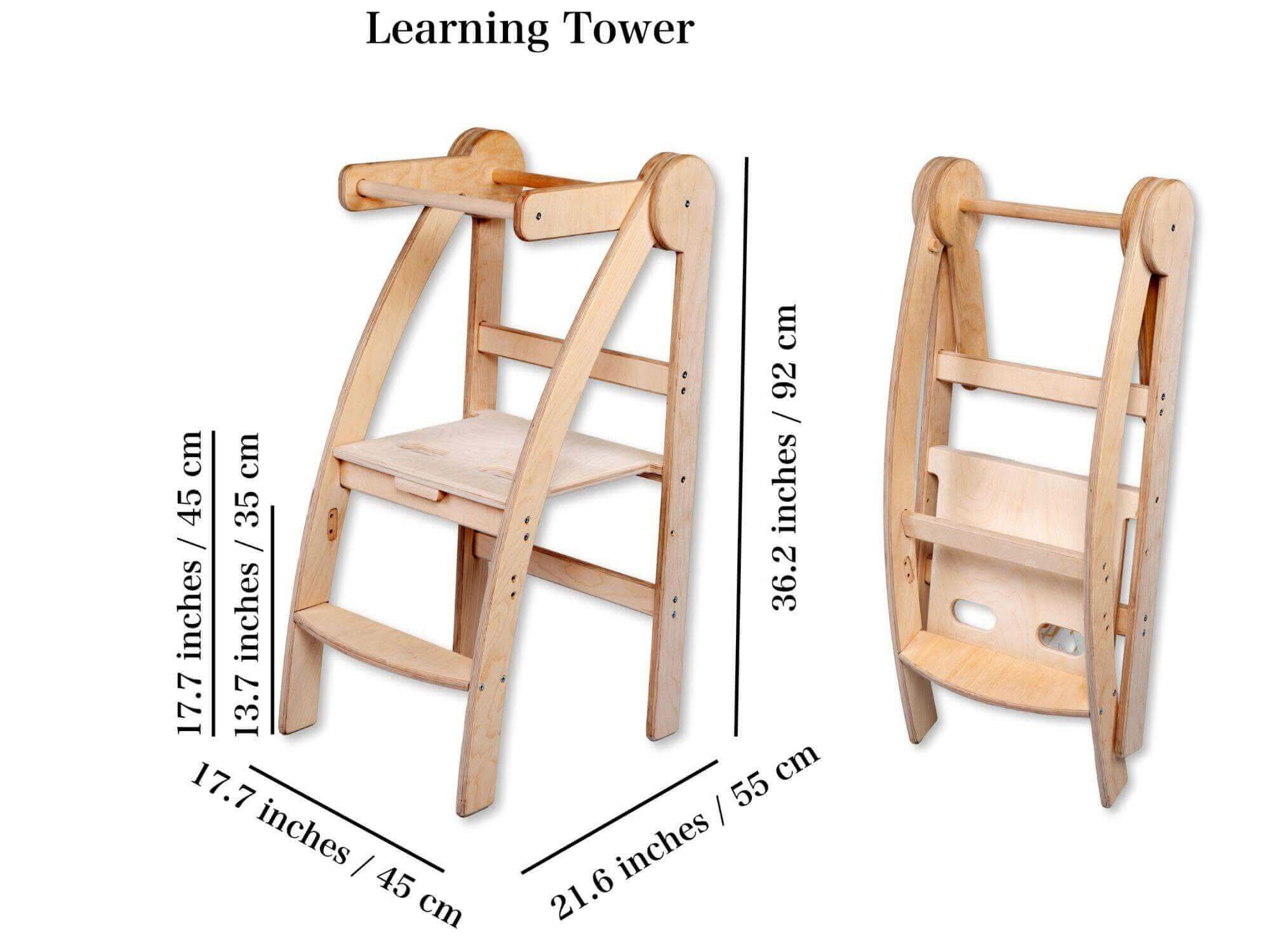 Montessori Foldable Toddler Tower-1