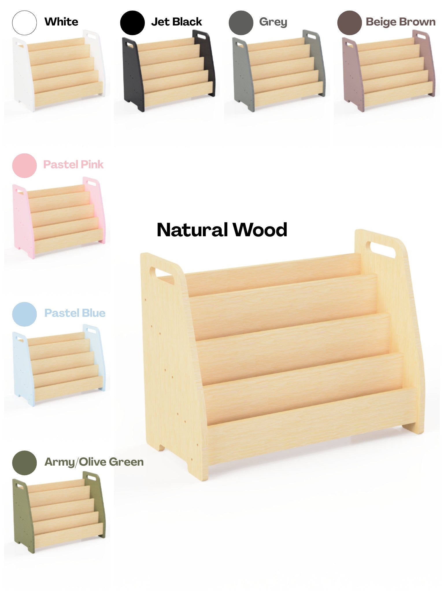 Montessori Wooden Book Stand for Children