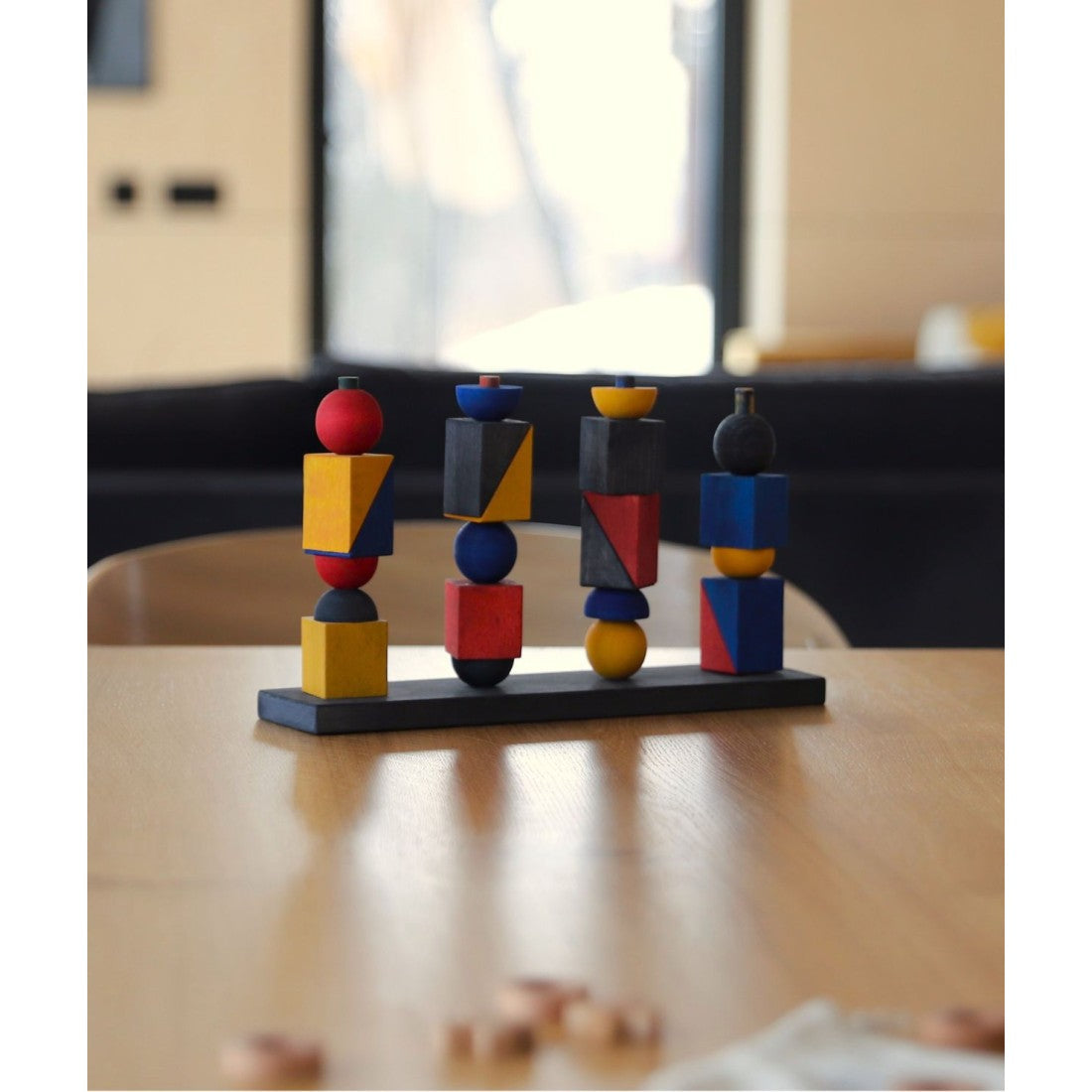 Wooden Stacking Toy in Modern Design
