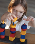 Modern Wooden Stacking Toy for Montessori Play
