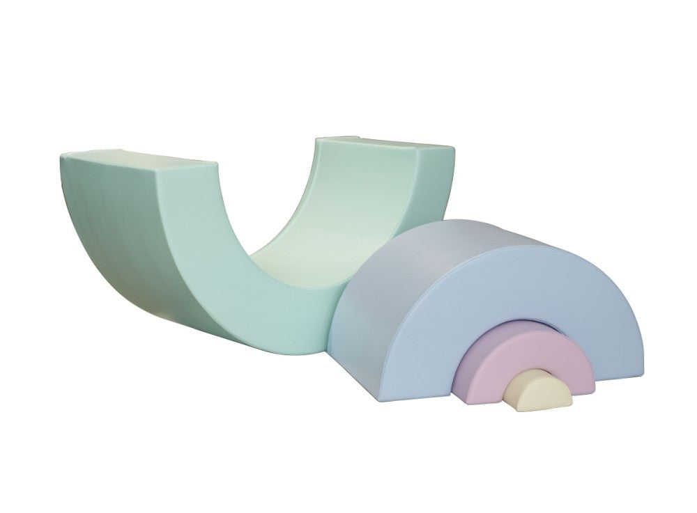 Rainbow Soft Play Set for Indoor Imaginative Adventures