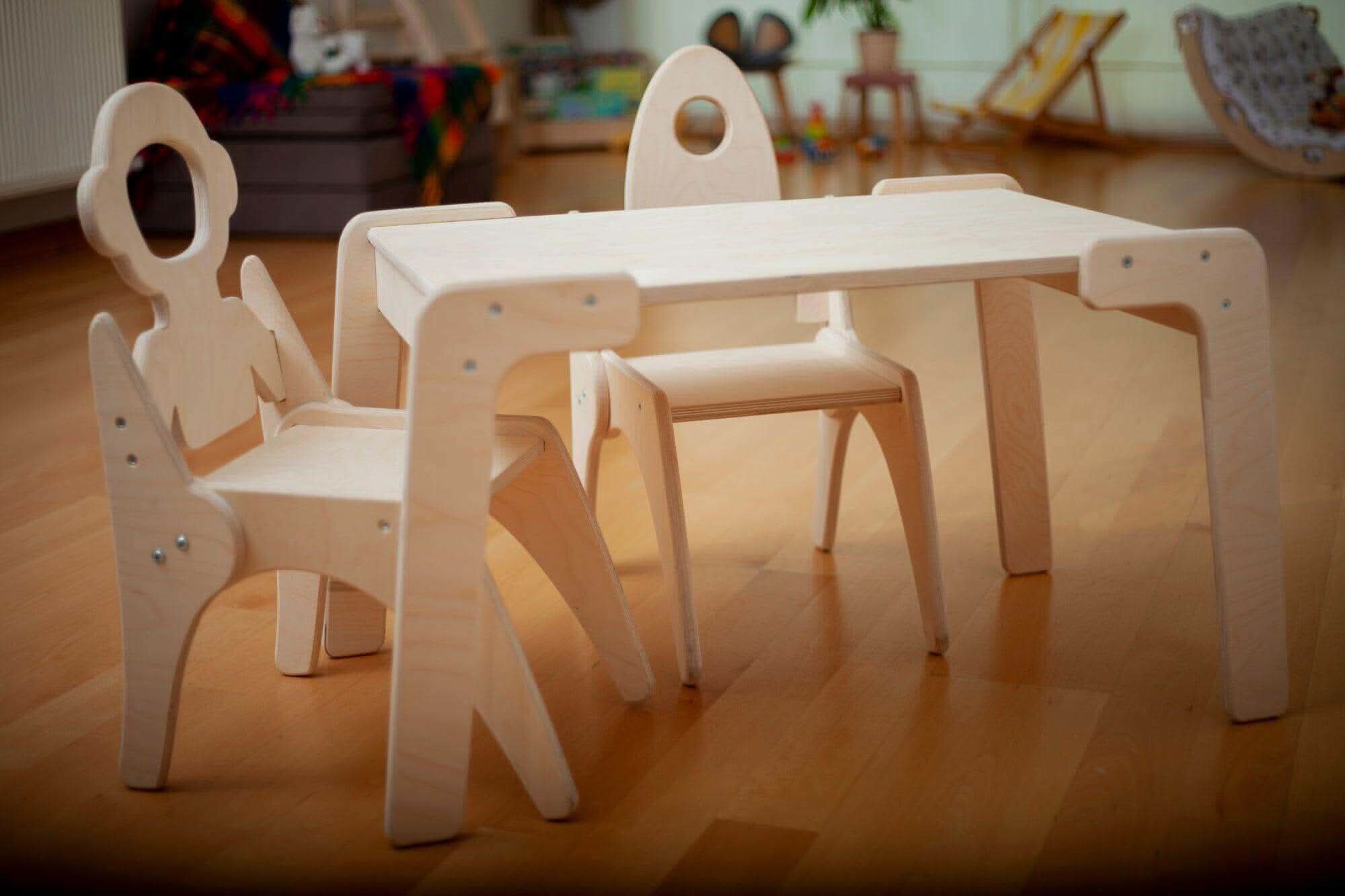 Montessori Table and Chair Set-8