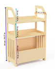 Montessori Wooden Shelf for Independent Play and Storage