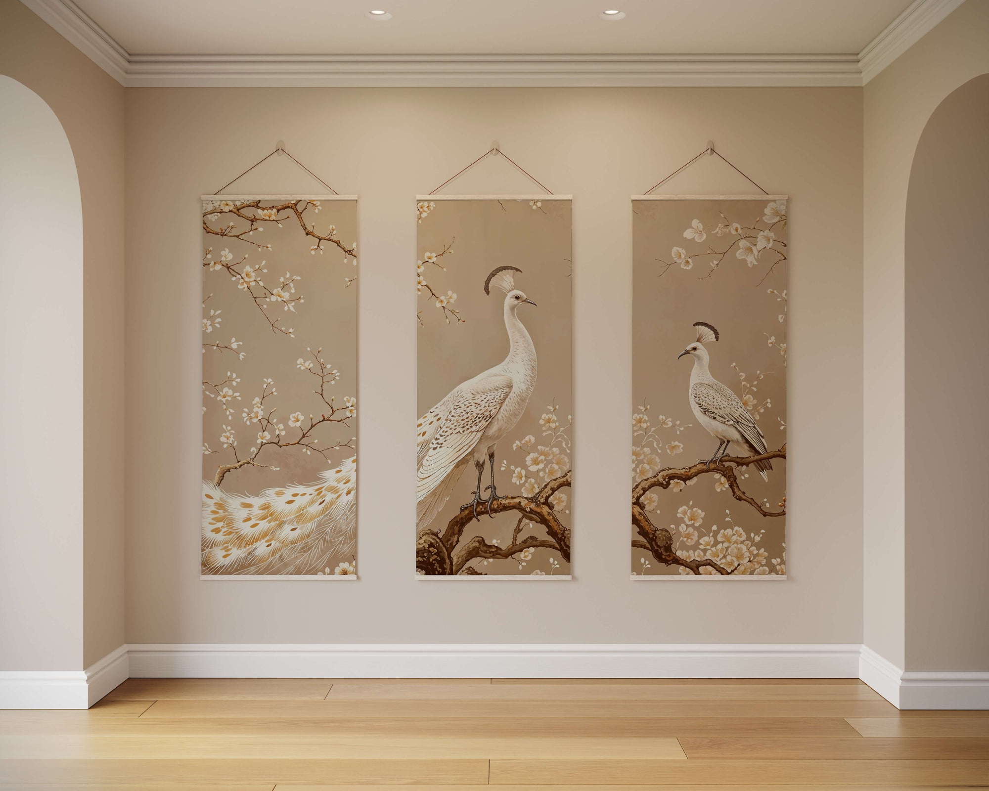 Peacock Chinoiserie Tapestry