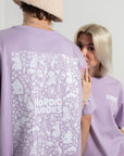 Heavyweight Lilac Cotton T Shirt