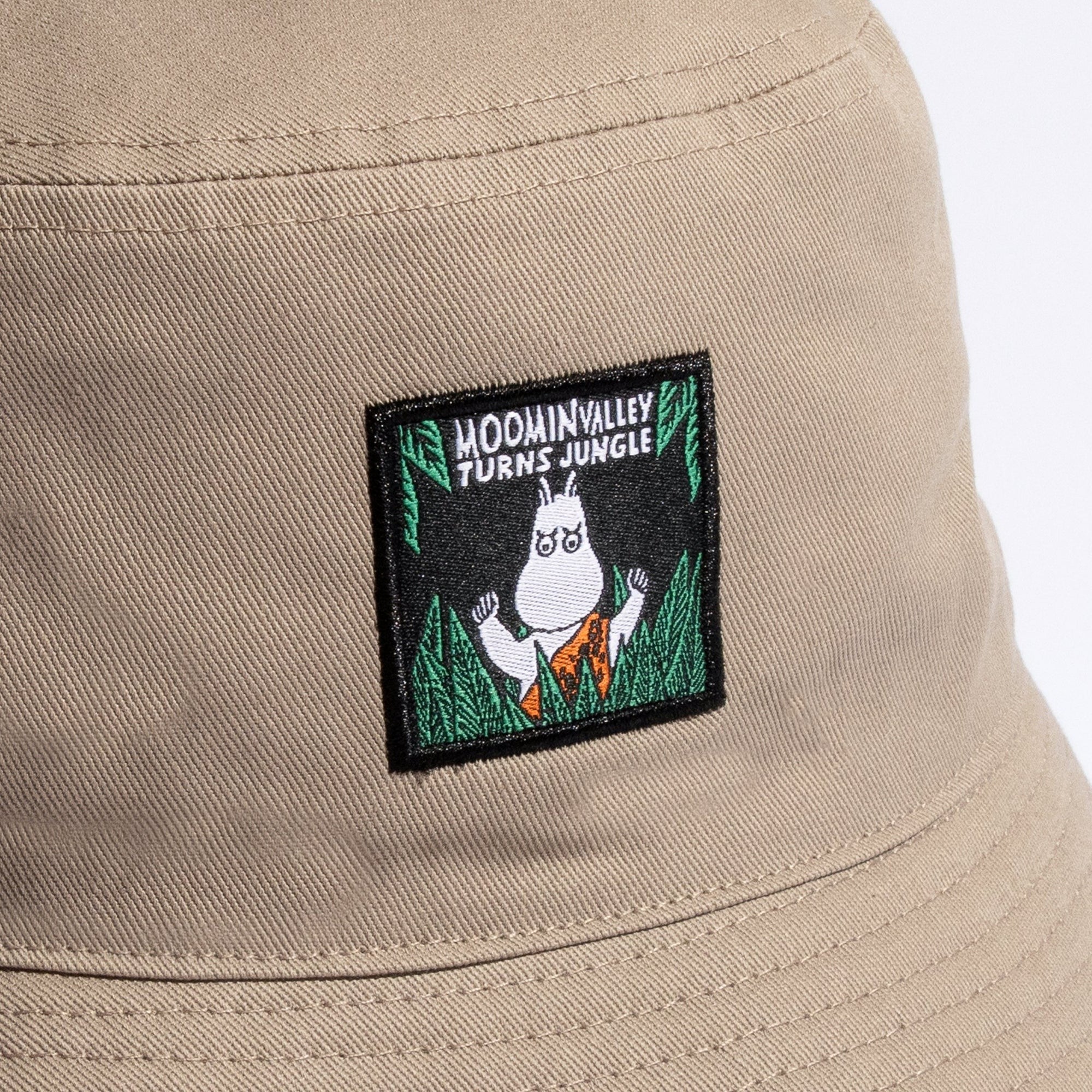 Beige Jungle Print Bucket Hat