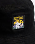 Jungle Black Cotton Bucket Hat for Adults