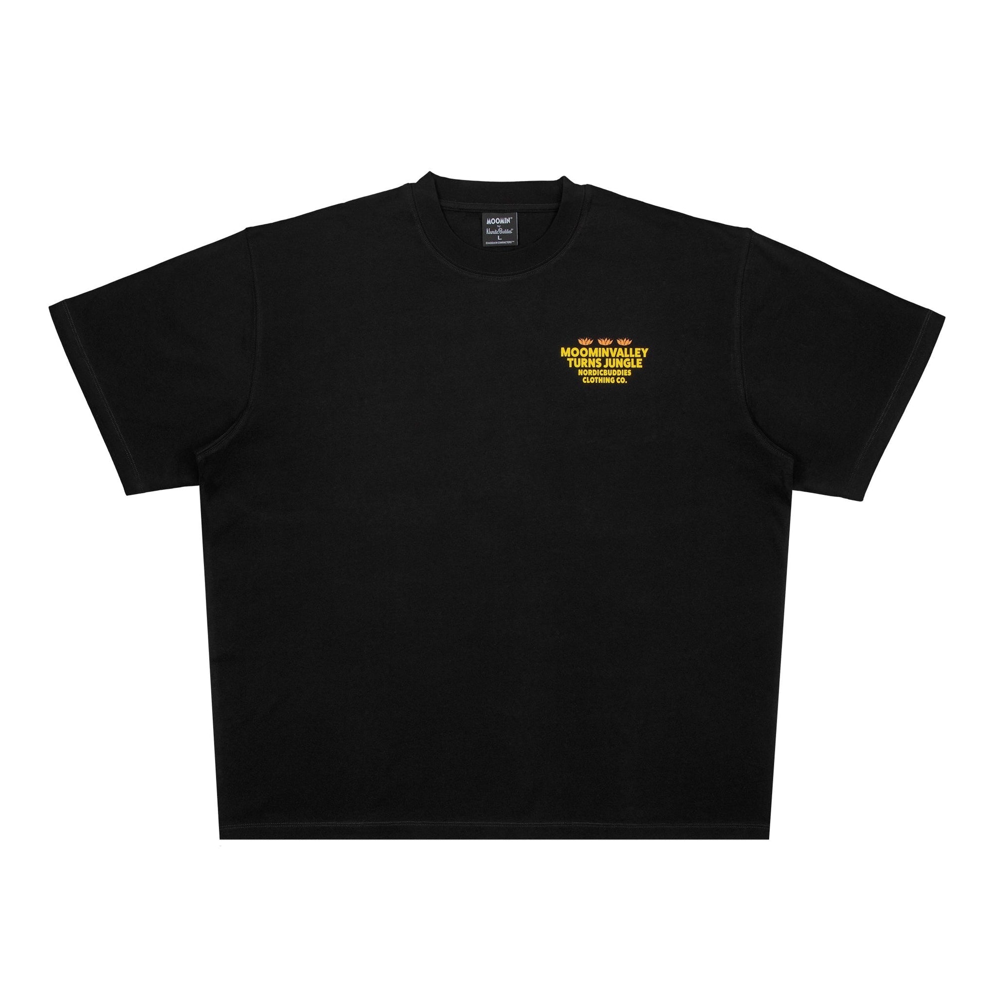 Jungle Black Heavy Cotton T Shirt