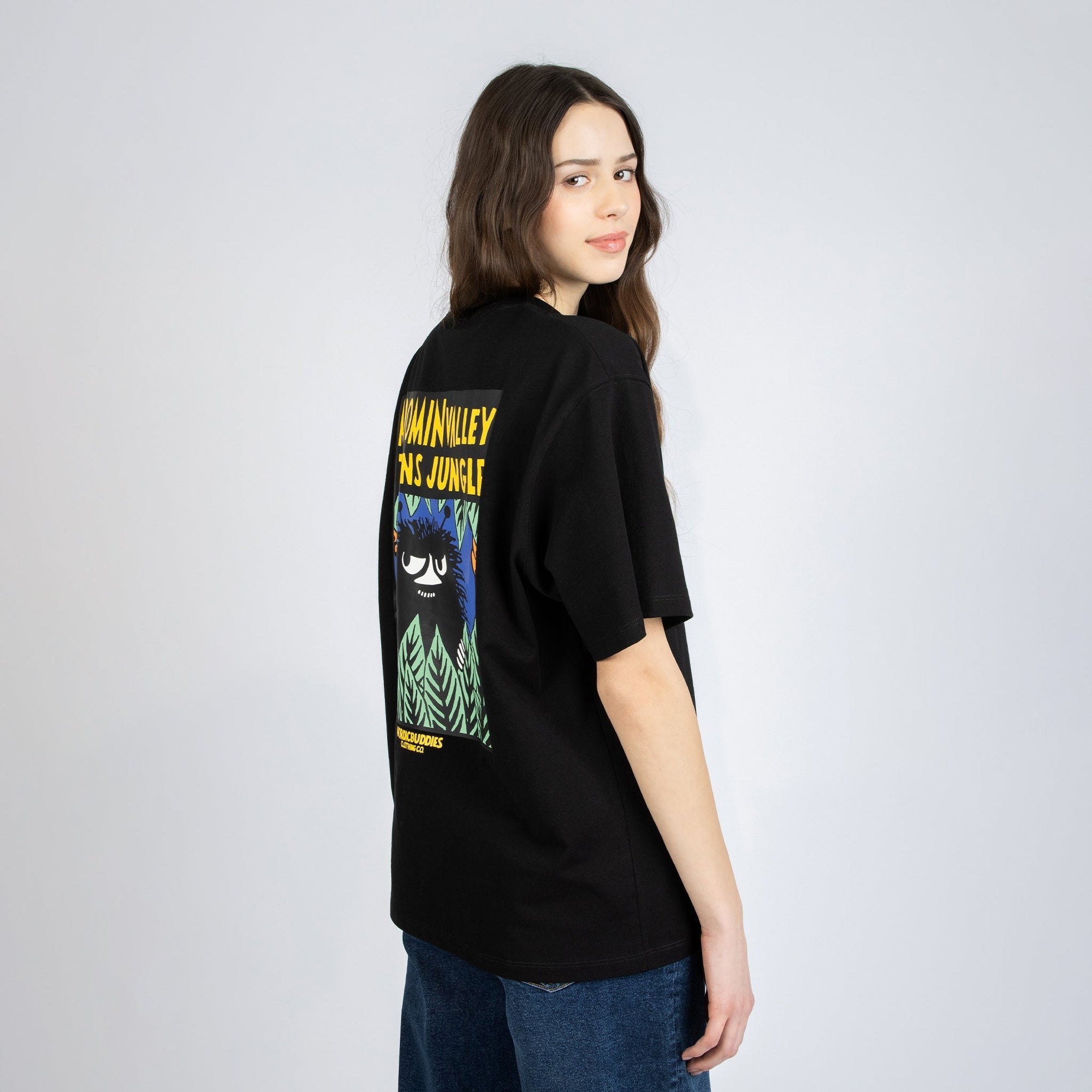 Jungle Black Heavy Cotton T Shirt