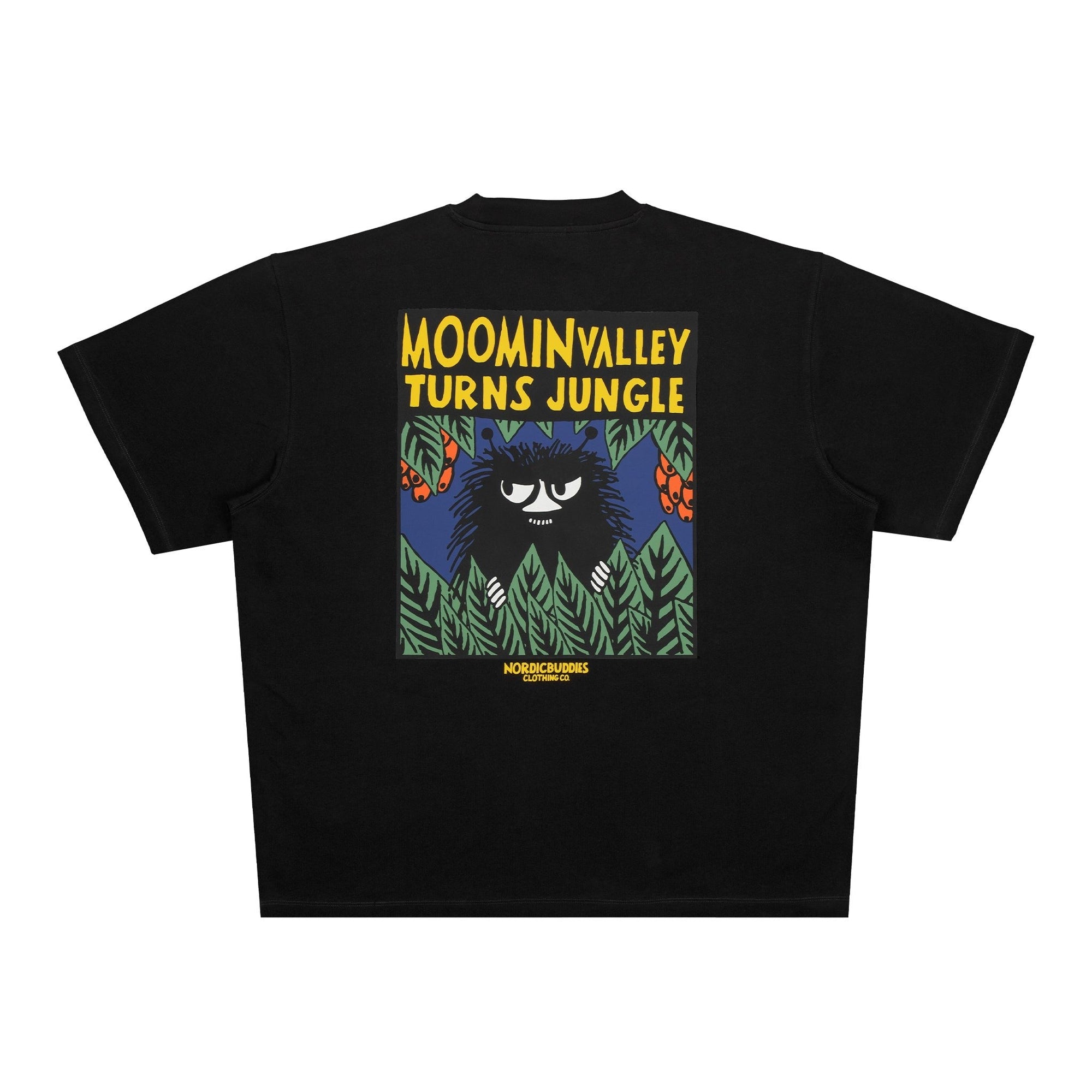 Jungle Black Heavy Cotton T Shirt