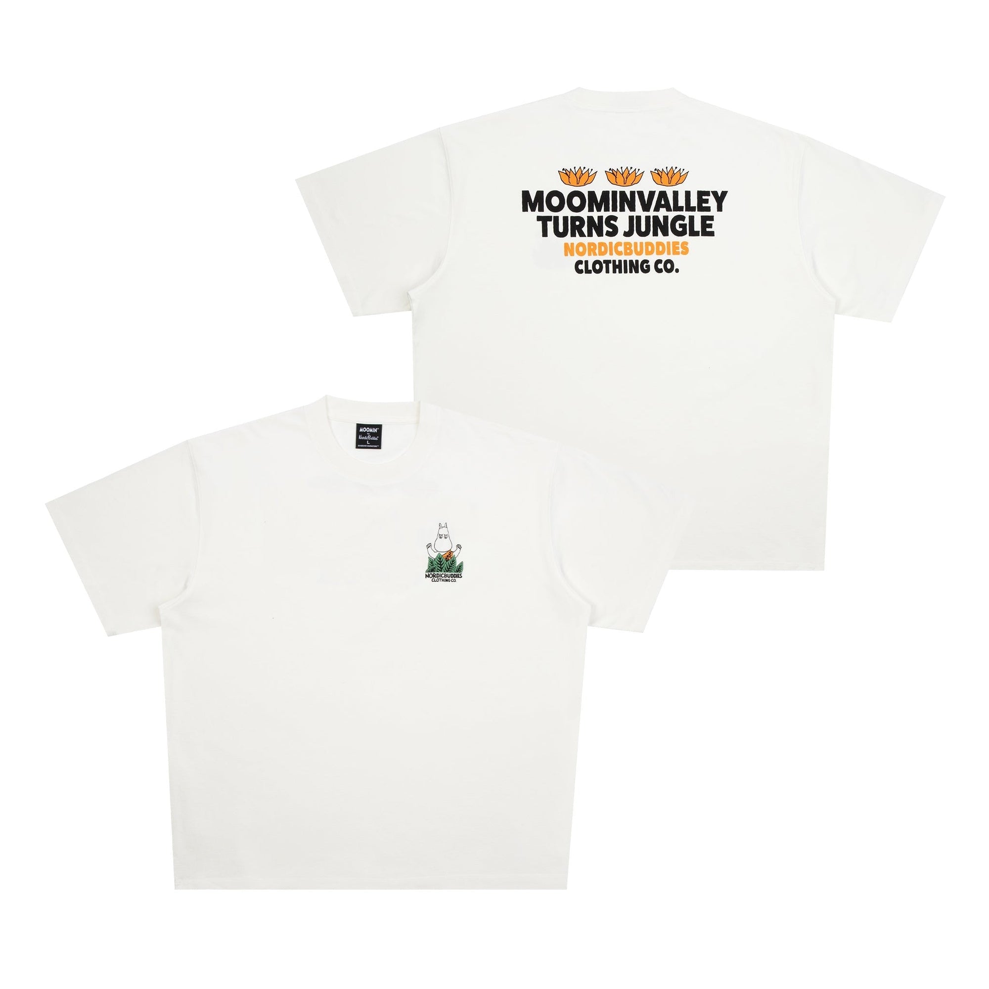 White Jungle Moomin Unisex T Shirt