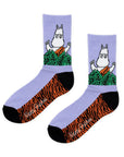 Purple Retro Jungle Socks for Women