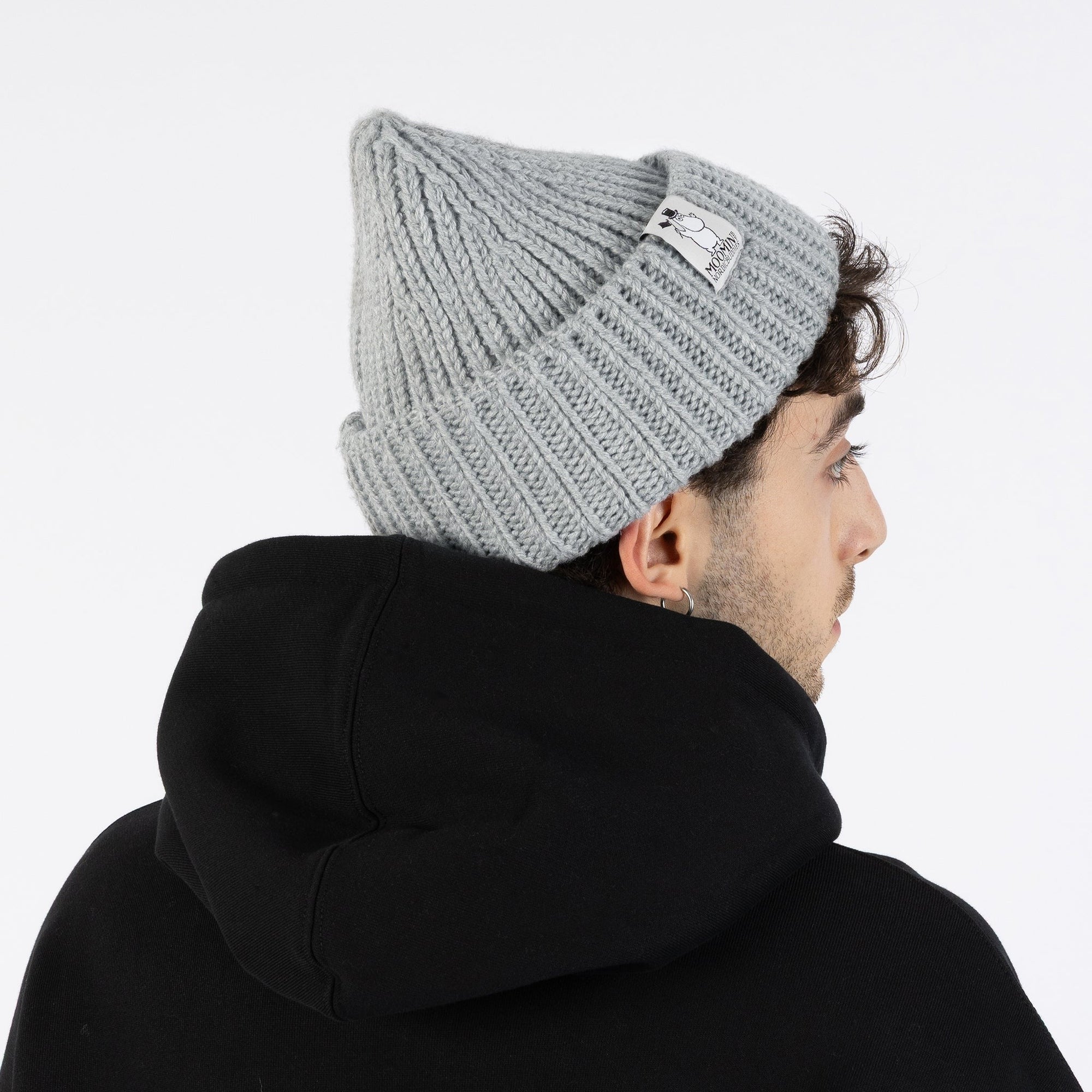 Moominpappa Chunky Grey Beanie