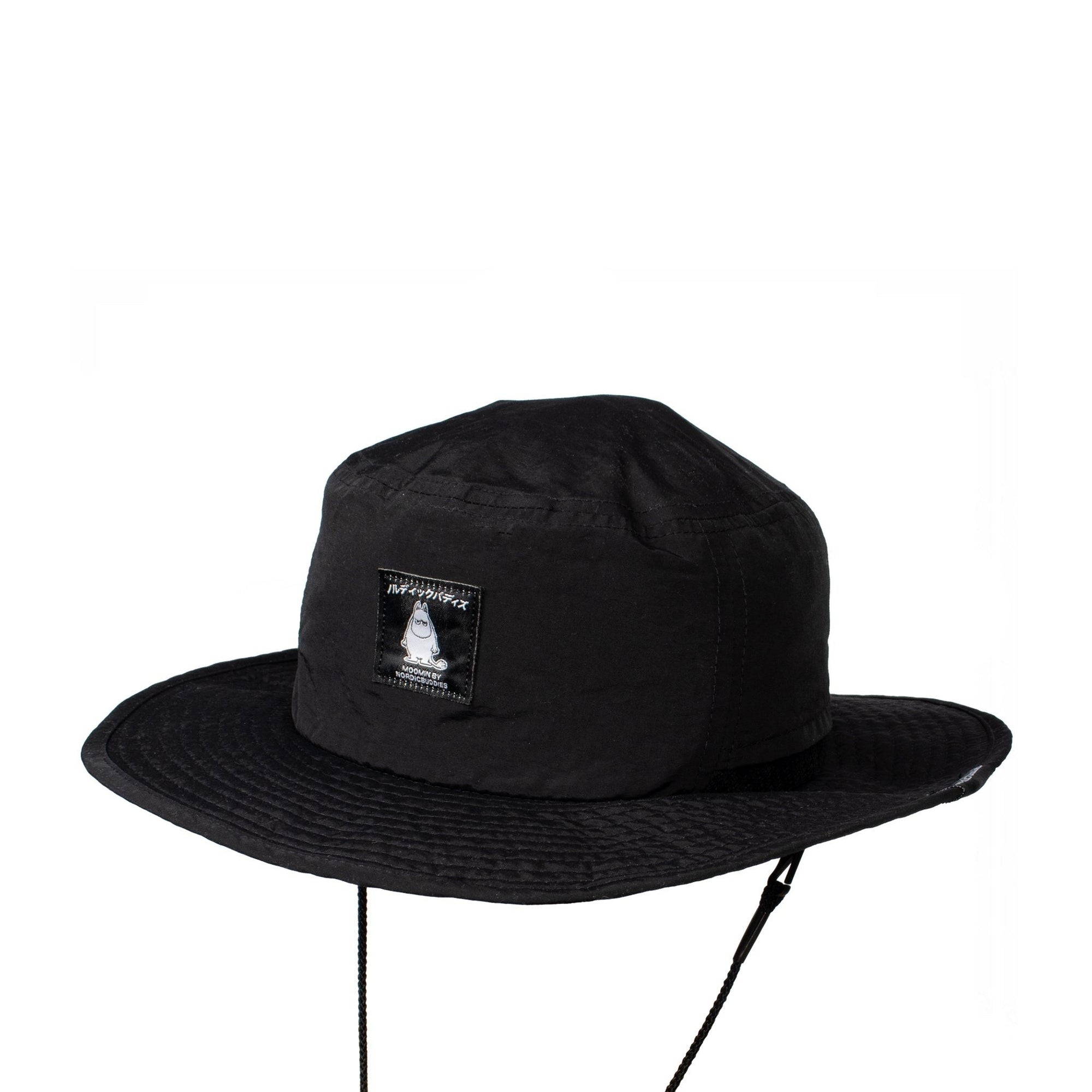 Black Brimmer Hat with Moomintroll Design