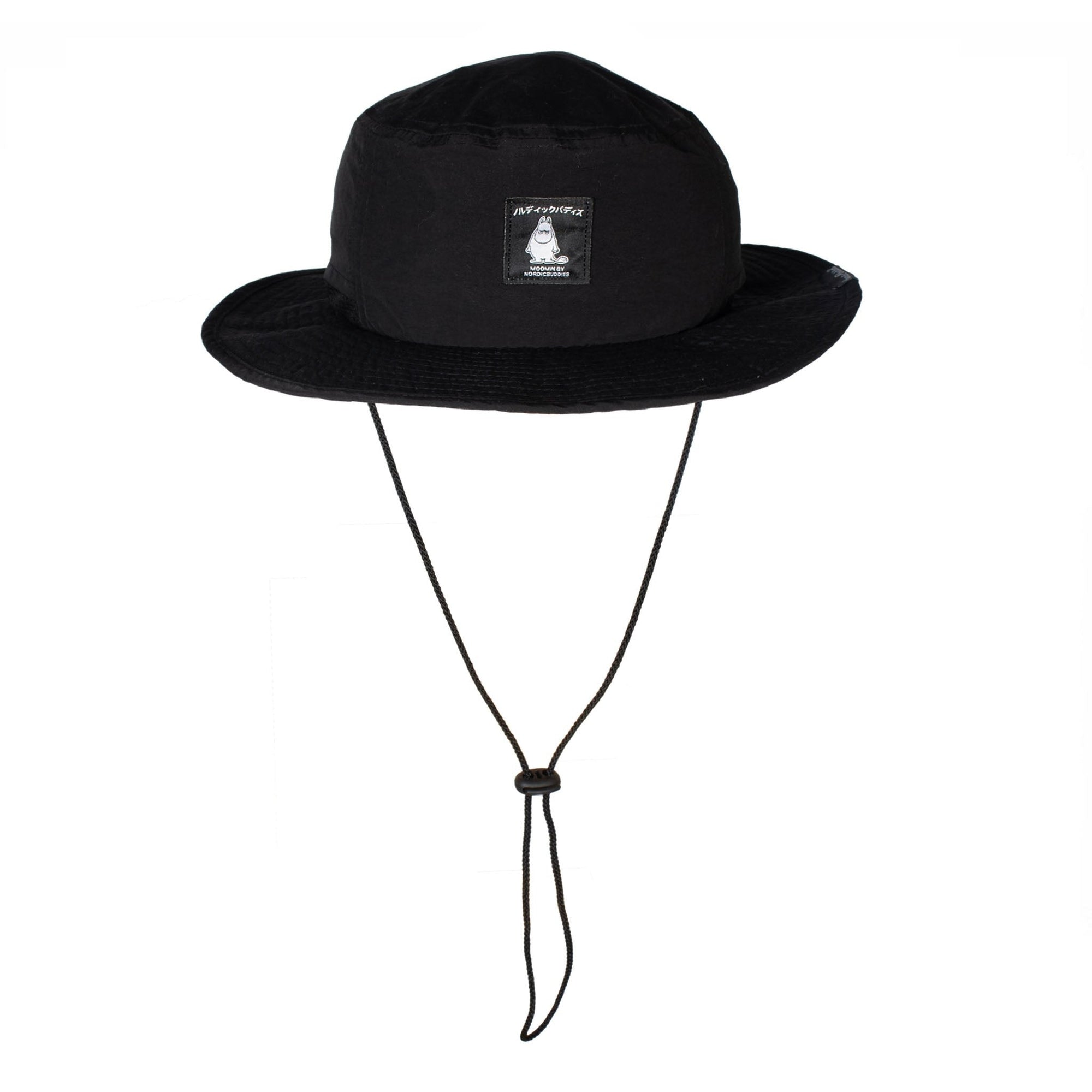 Black Brimmer Hat with Moomintroll Design