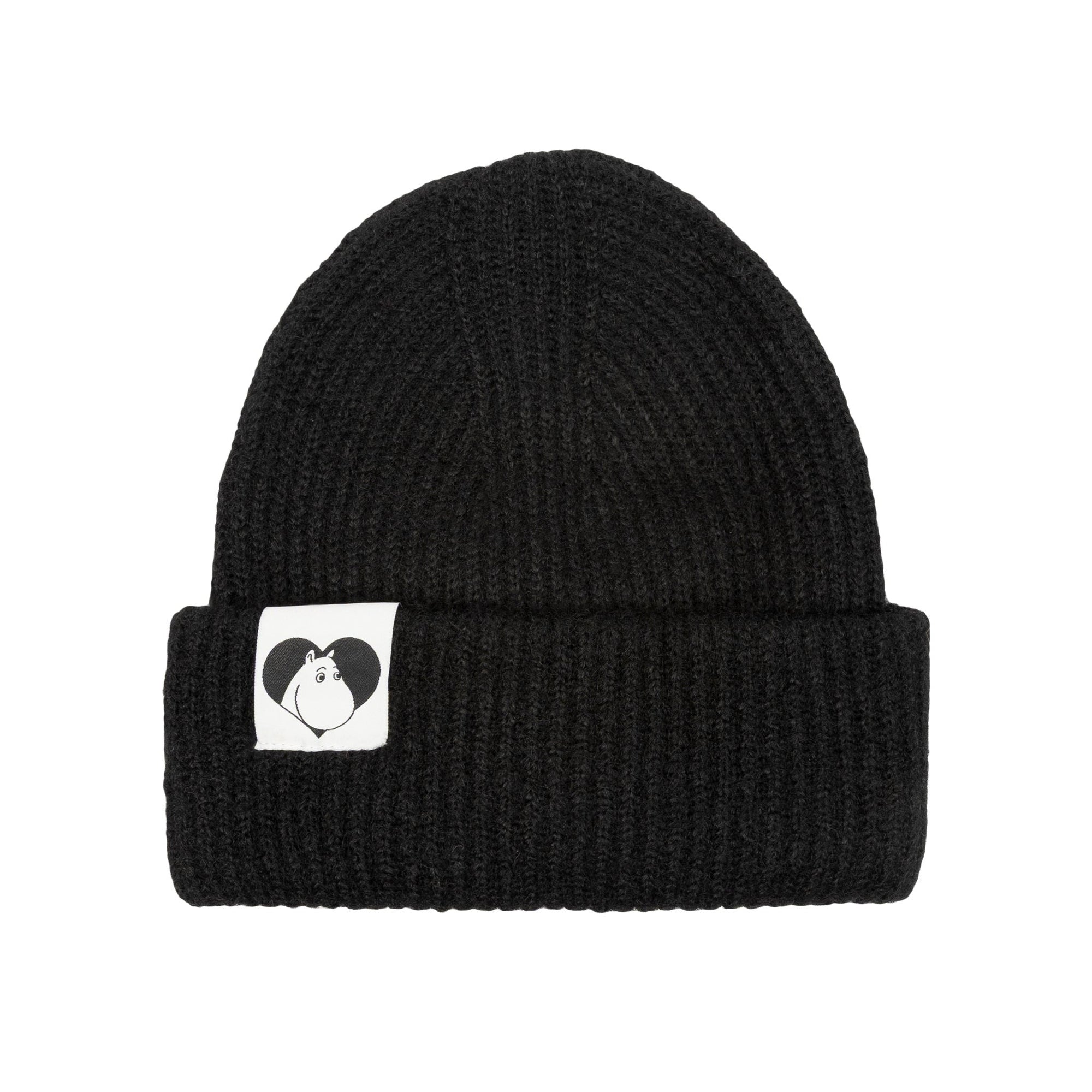 Moomintroll Fluffy Chunky Beanie in Black