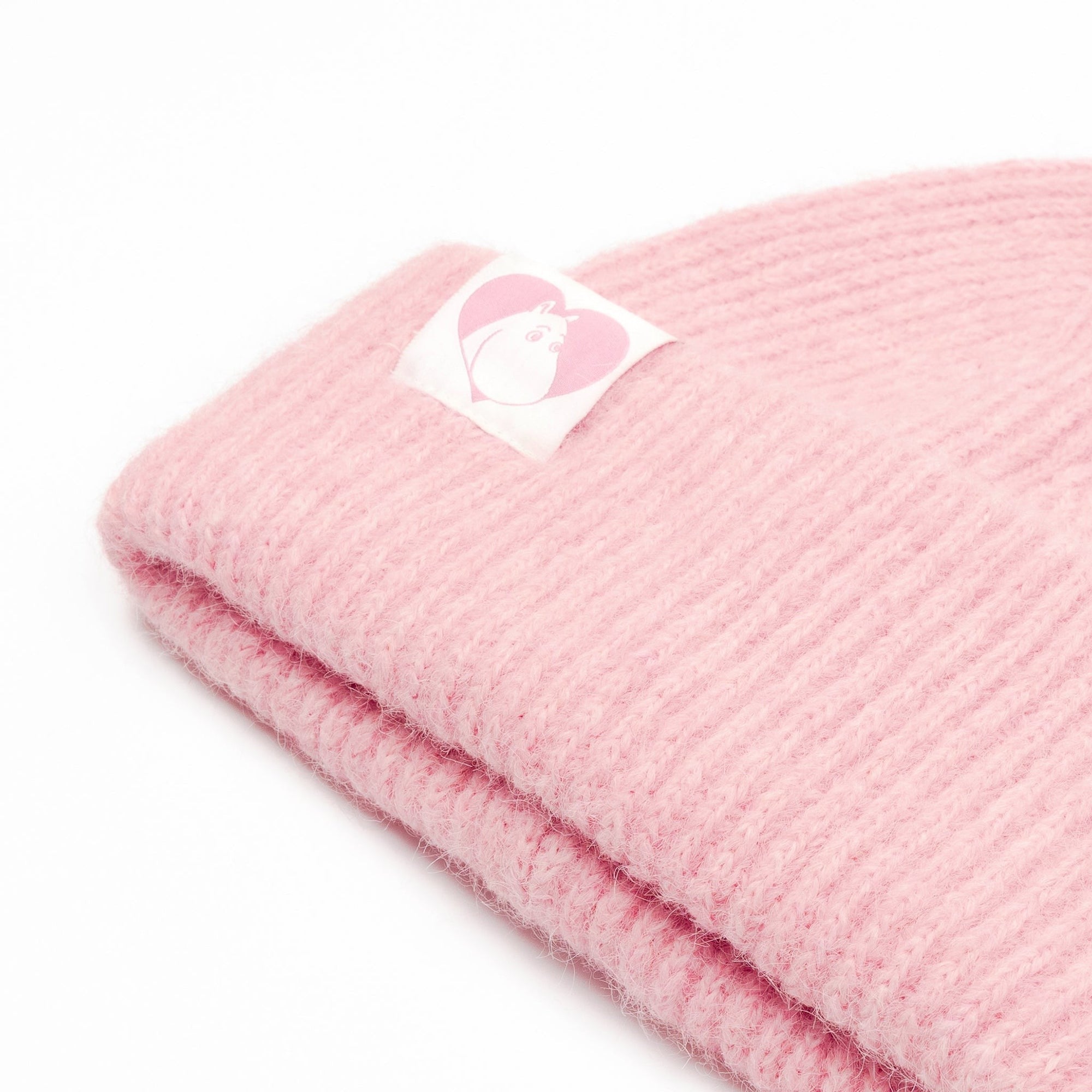 Moomintroll Fluffy Chunky Beanie in Pink