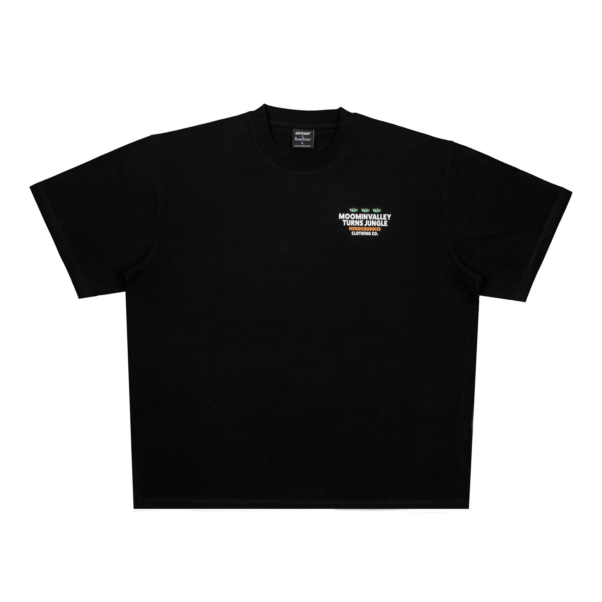 Moomintroll Jungle Unisex Black T Shirt