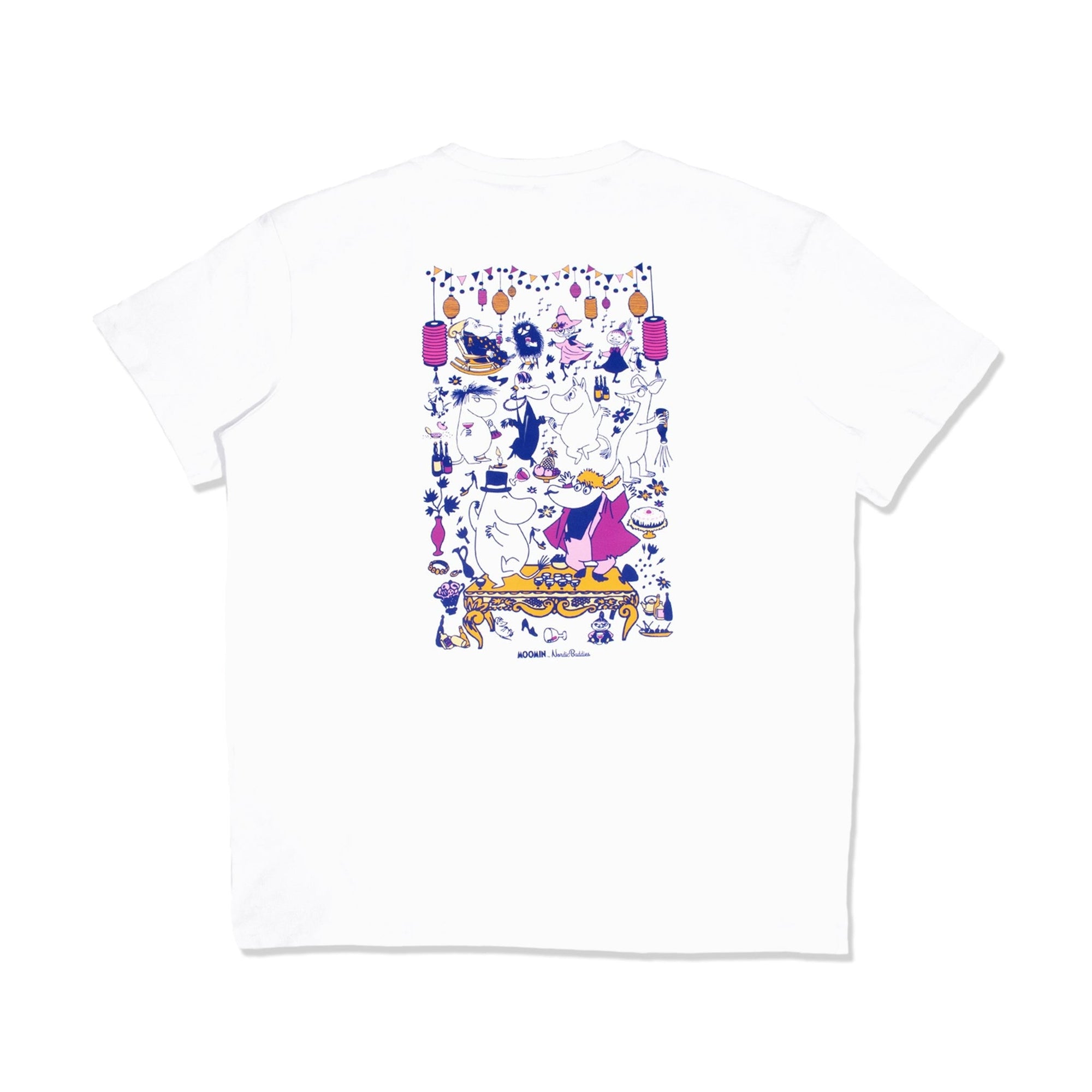 White Moomin Party Heavyweight Unisex T Shirt
