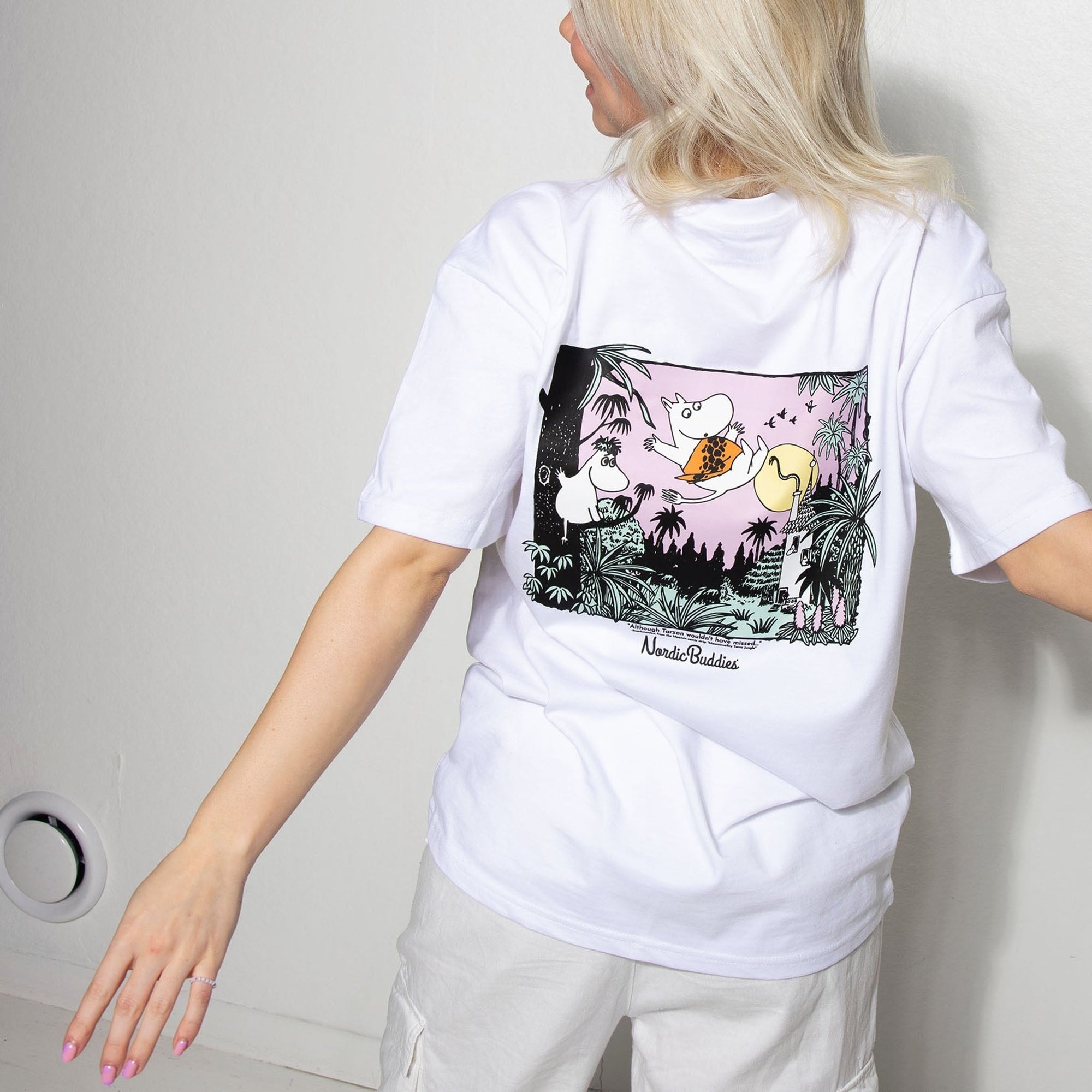 White Jungle Heavy Cotton Unisex T Shirt