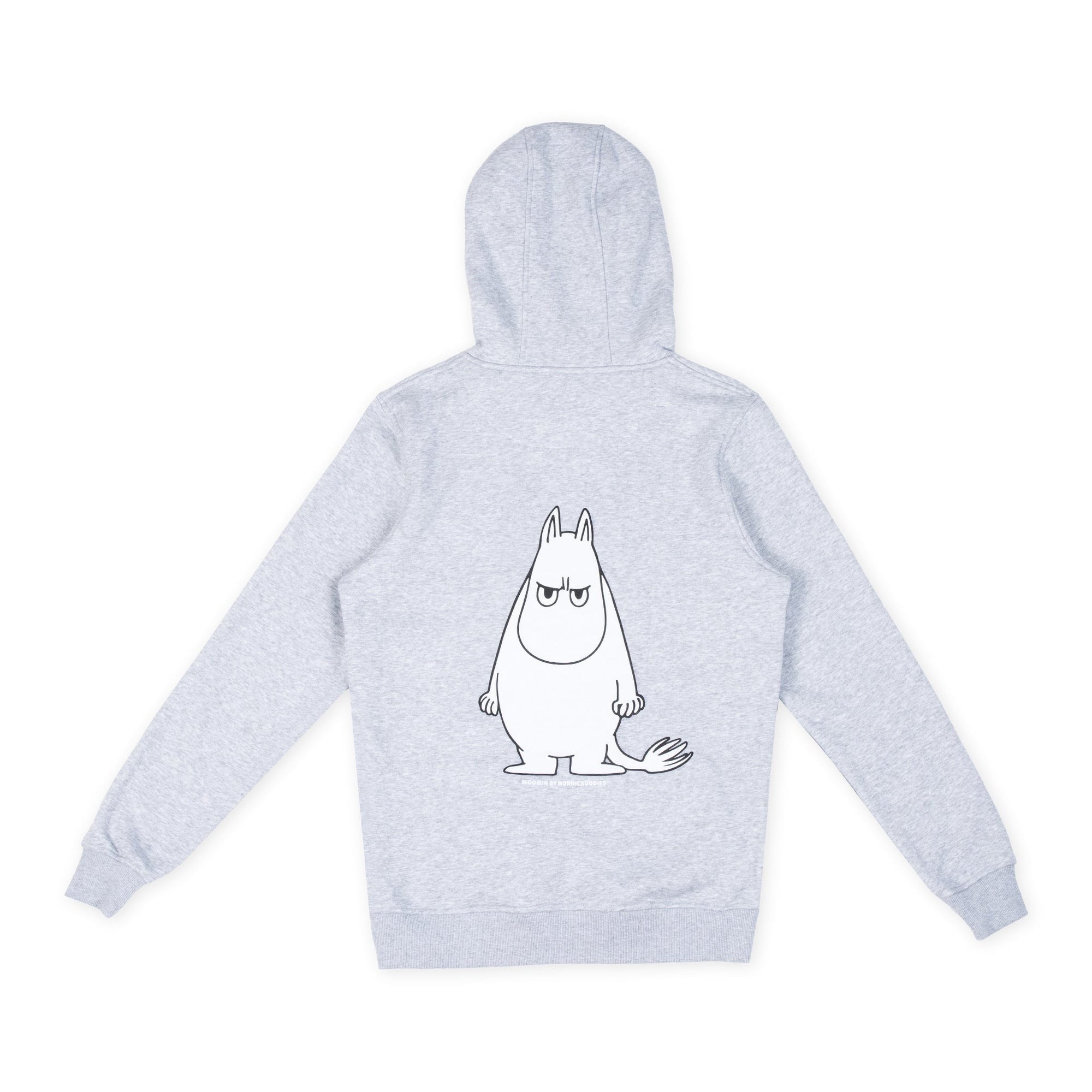 Grey Unisex Temper Hoodie with Moomintroll Embroidery