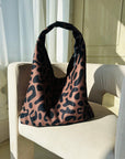 Classic Leopard Moon Bag