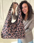 Classic Leopard Moon Bag