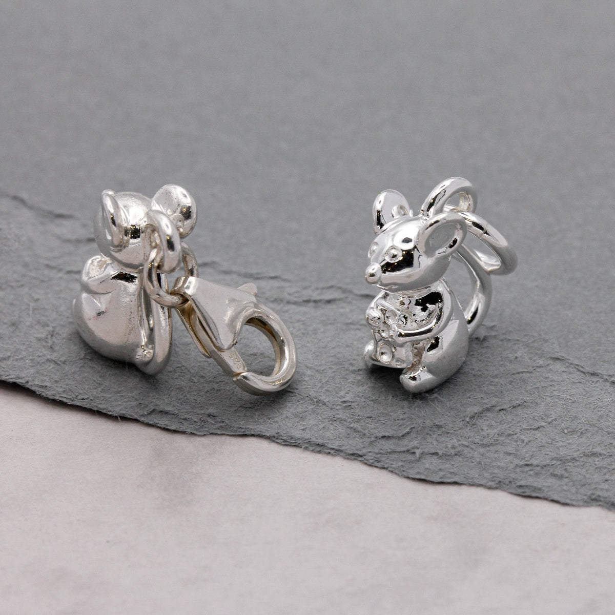Mouse Silver Charm